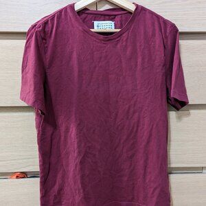 Maison Margiela	Short Sleeve T Slim Size 48 in Maroon